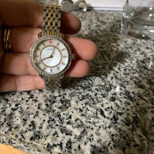 michele watch two tone